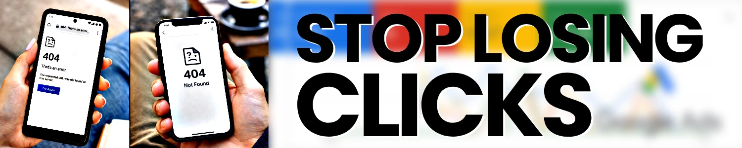 Get notified on 404 errors at your destination URLS on Google Ads